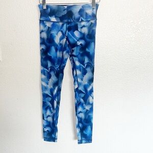 Lululemon Wunder Under Blush Blossom White Midnight Navy Lower Rise Leggings